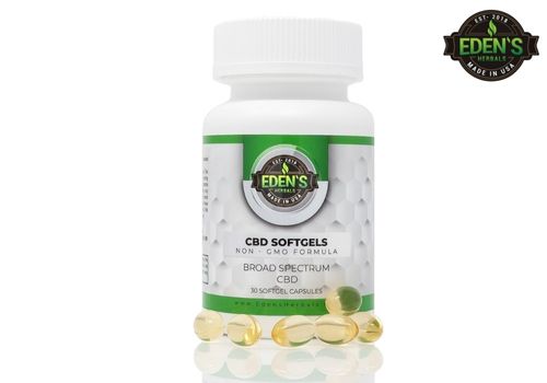 Eden's Herbals Broad Spectrum CBD Soft Gels